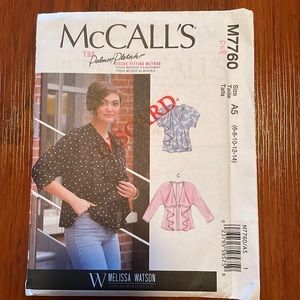 2/$15 McCall’s Sewing Pattern M7760 6-14